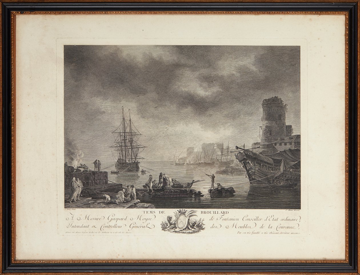 Francouzské ocelorytiny od Claude Joseph (after) Vernet