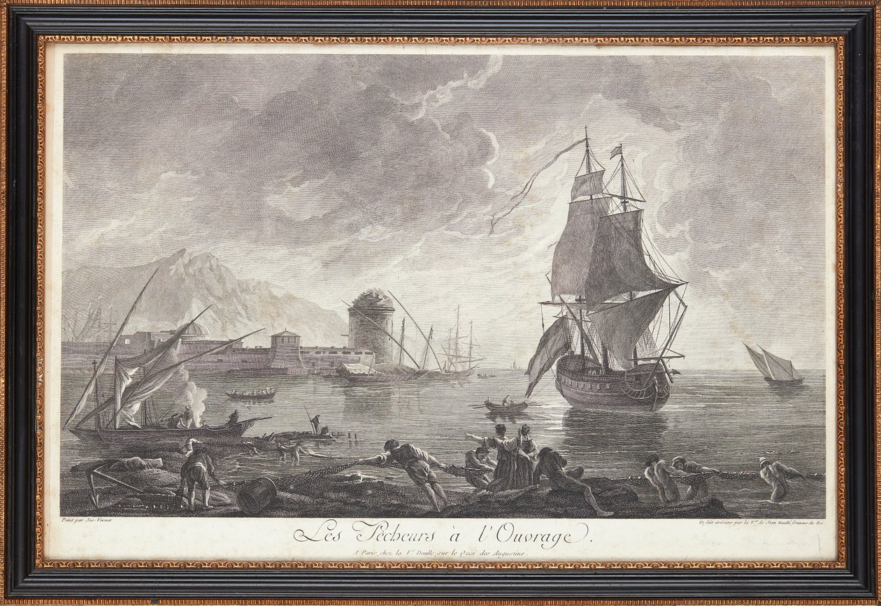 Francouzské ocelorytiny od Claude Joseph (after) Vernet