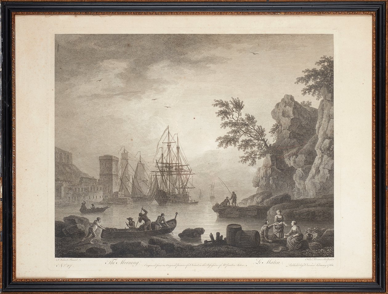 Deset francouzských ocelorytin od Claude Joseph (after) Vernet