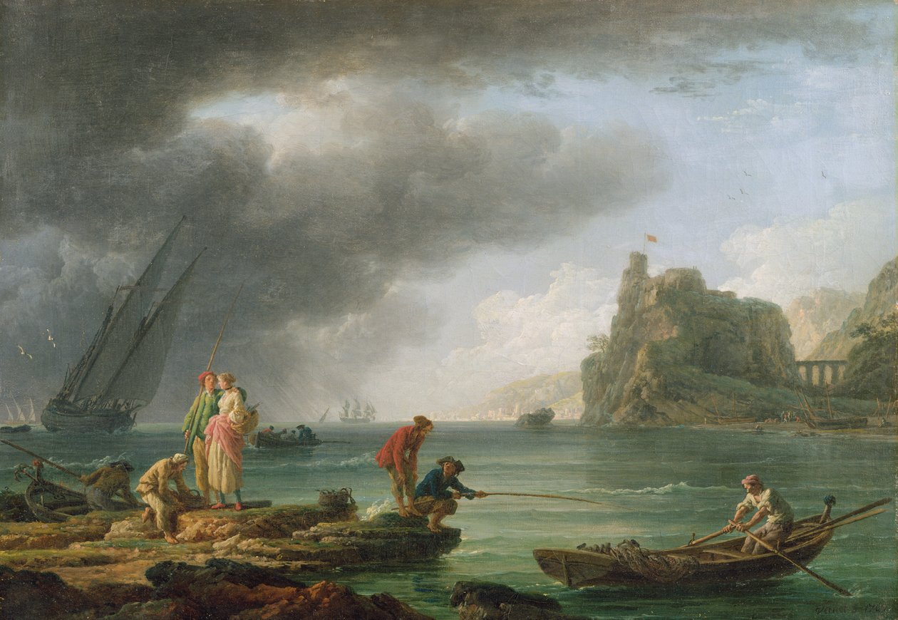 Pobřežní scéna od Claude Joseph Vernet