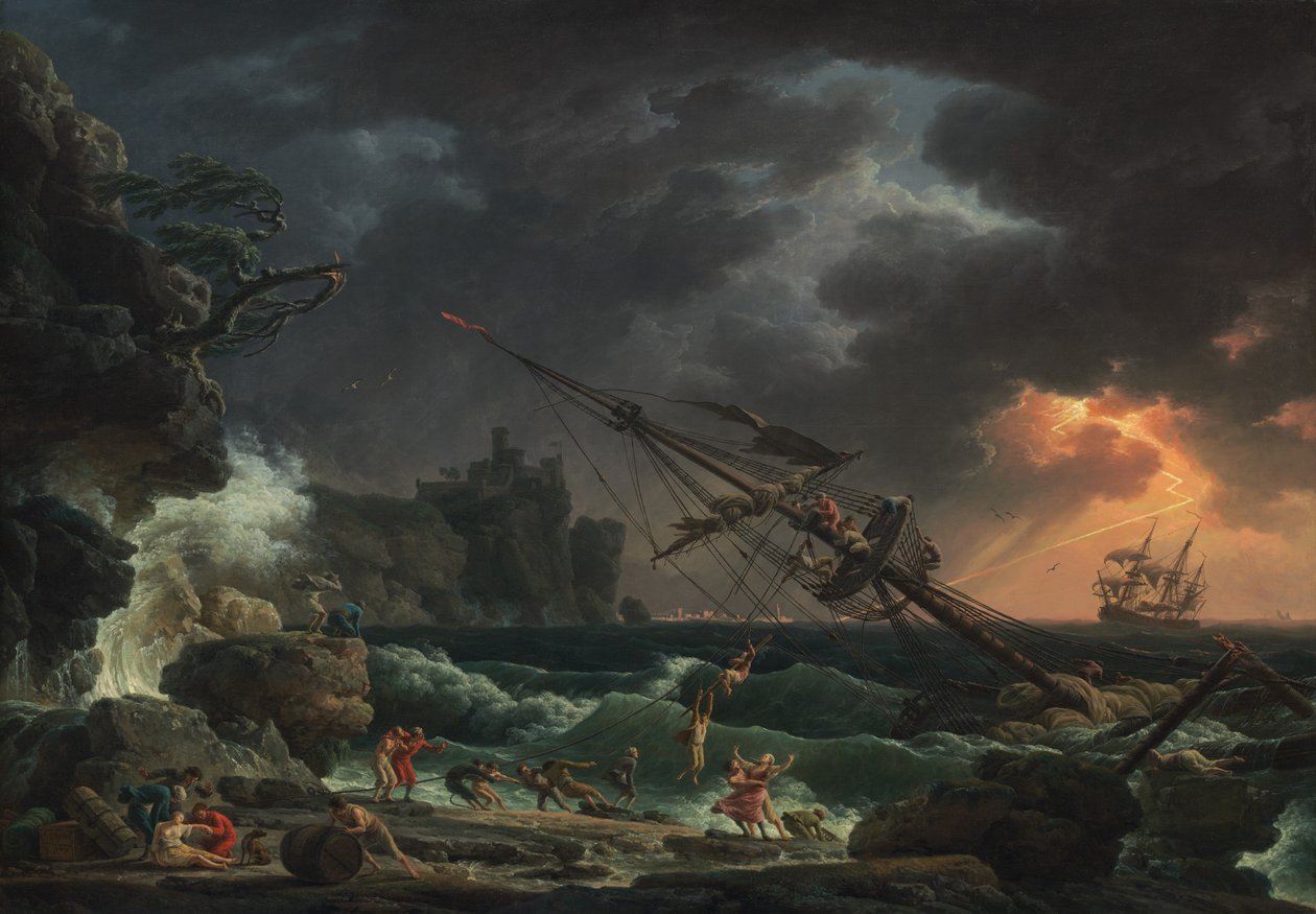 Ztroskotání, 1772. od Claude Joseph Vernet