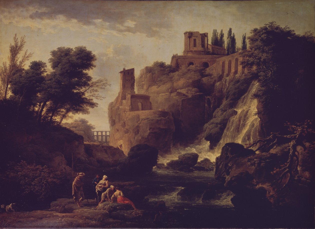 Vodopád v Tivoli, 1747 od Claude Joseph Vernet
