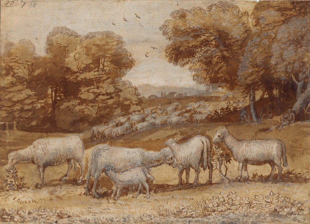 Krajina s ovcemi, ca. 1648. od Claude Lorrain