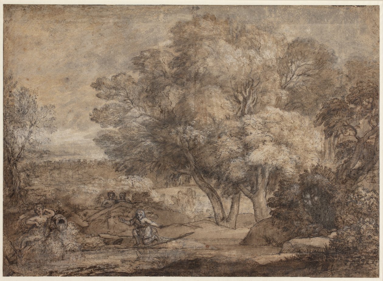 Krajina s narcisem a ozvěnou od Claude Lorrain
