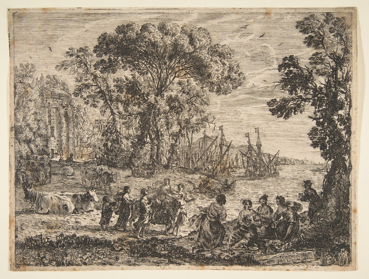 Znásilnění Evropy, 1634. od Claude Lorrain