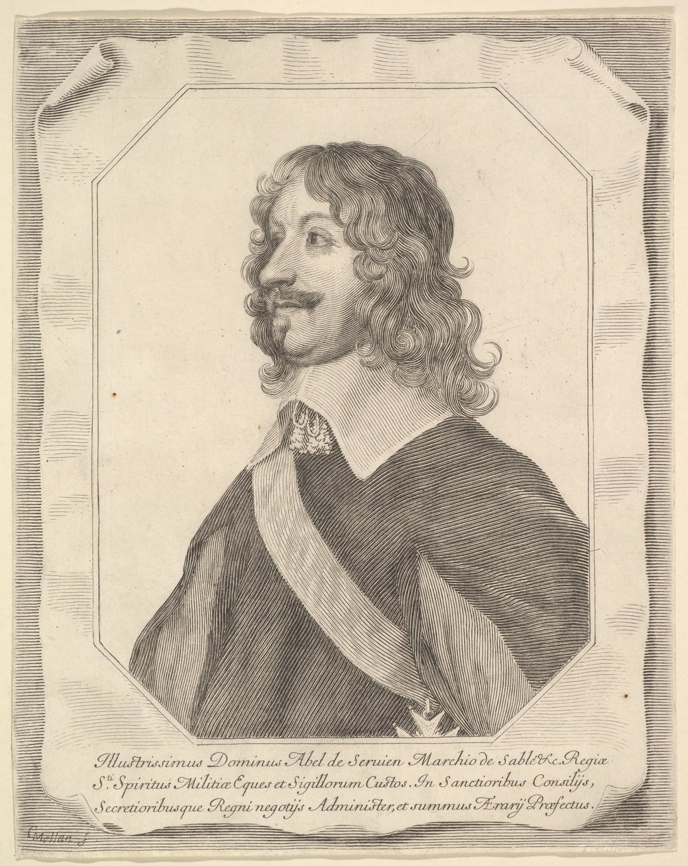 Abel Servien. od Claude Mellan