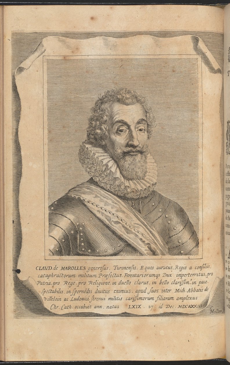 Claude z Marolles od Claude Mellan