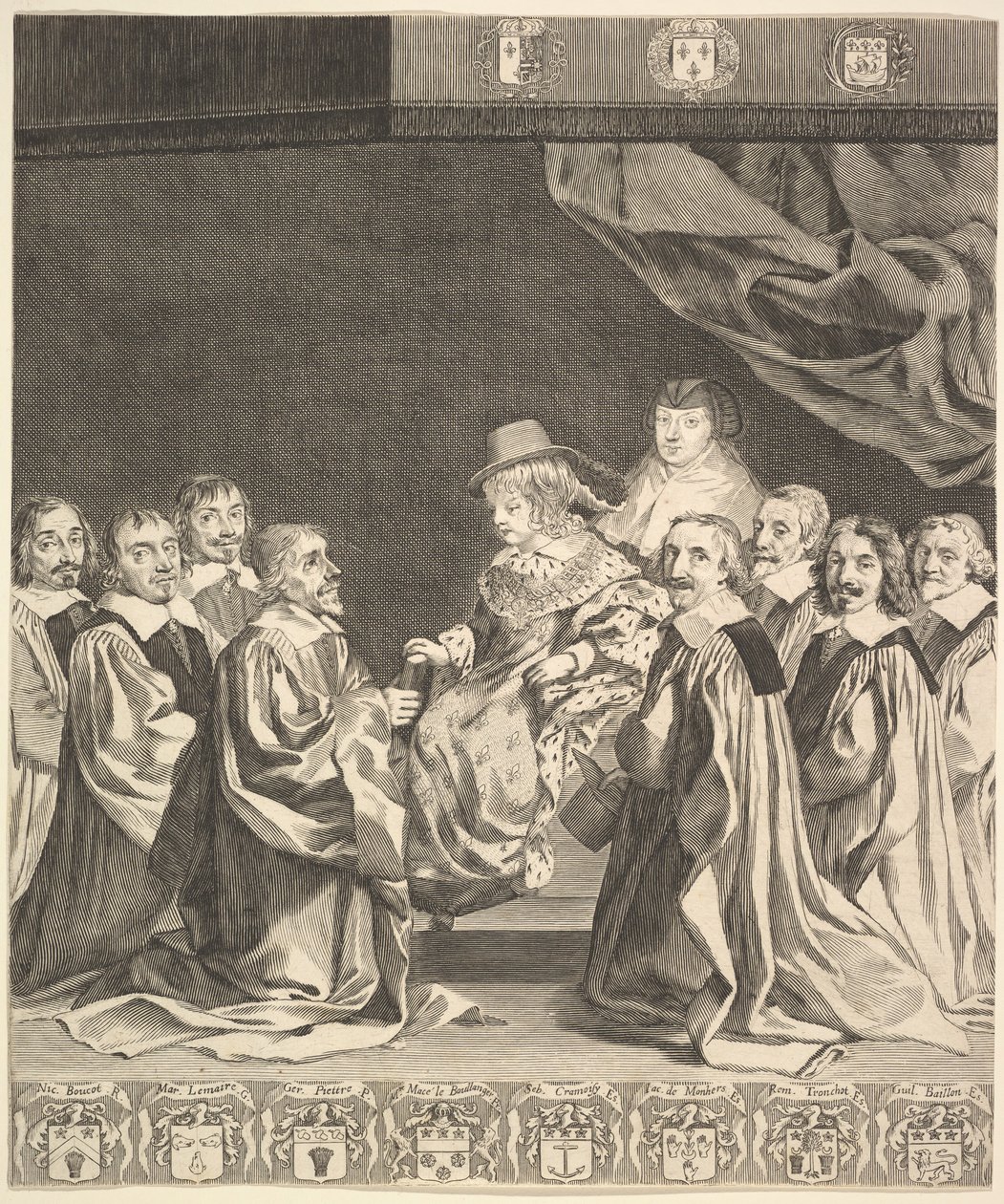 Frontispis: The Royal Ordinances, ca. 1644. od Claude Mellan