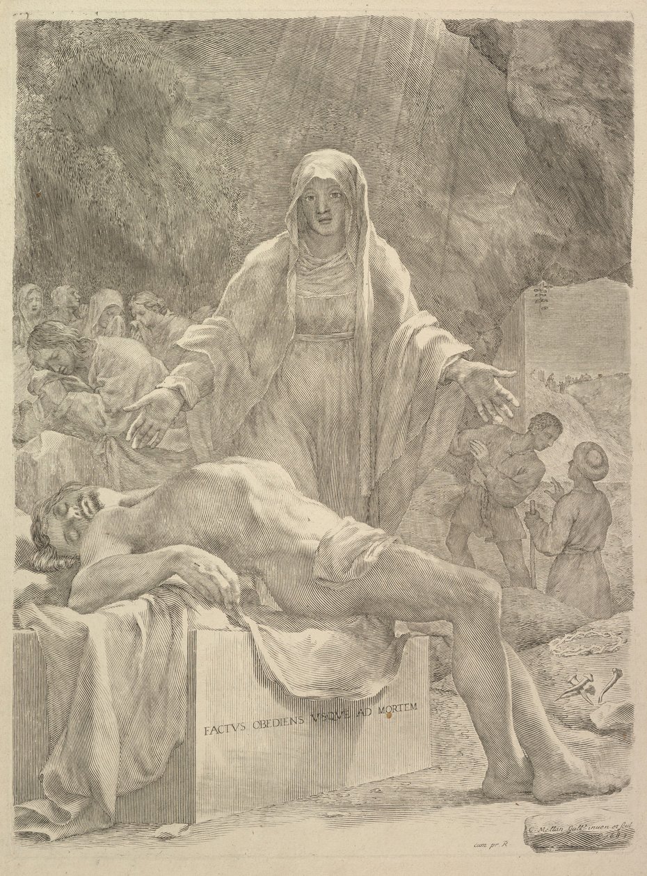 Oplakávání, 1683. od Claude Mellan