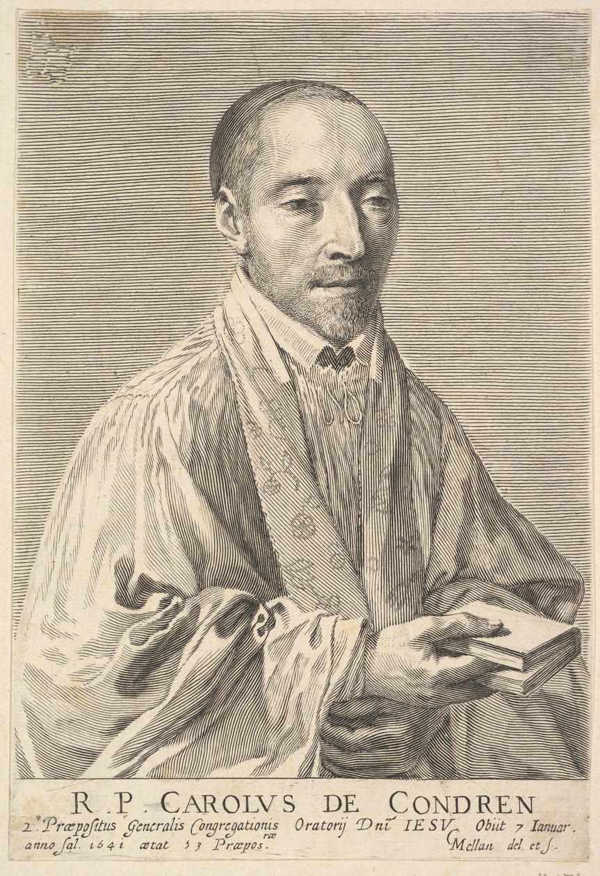 Otec Charles de Condren. od Claude Mellan