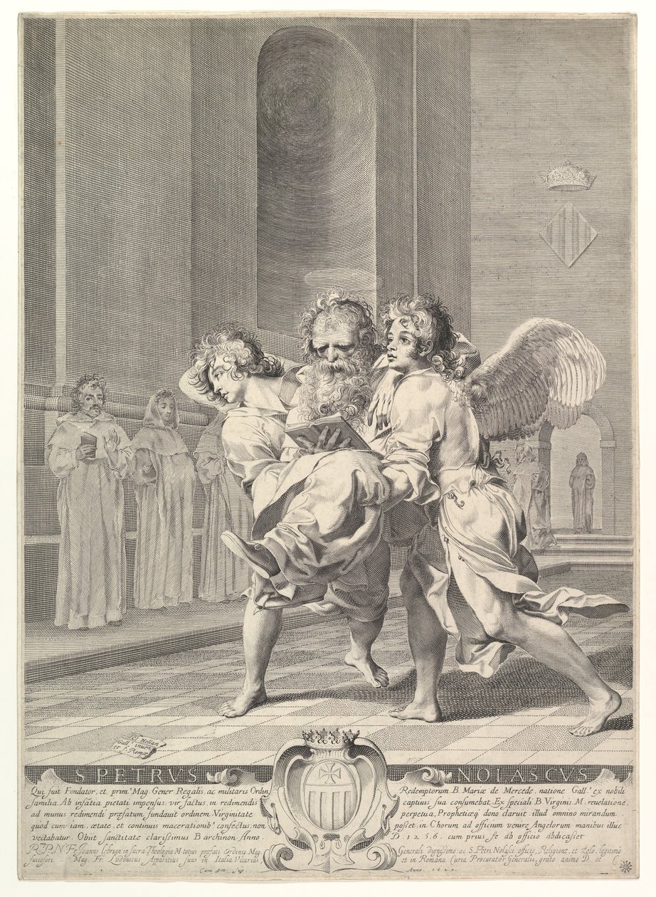 Saint Peter Nolasque, 1627. od Claude Mellan