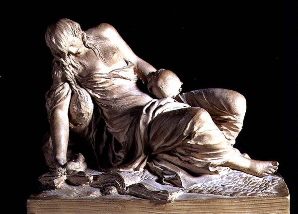 Kajícnice Magdalen (terakota) od Claude Michel Clodion