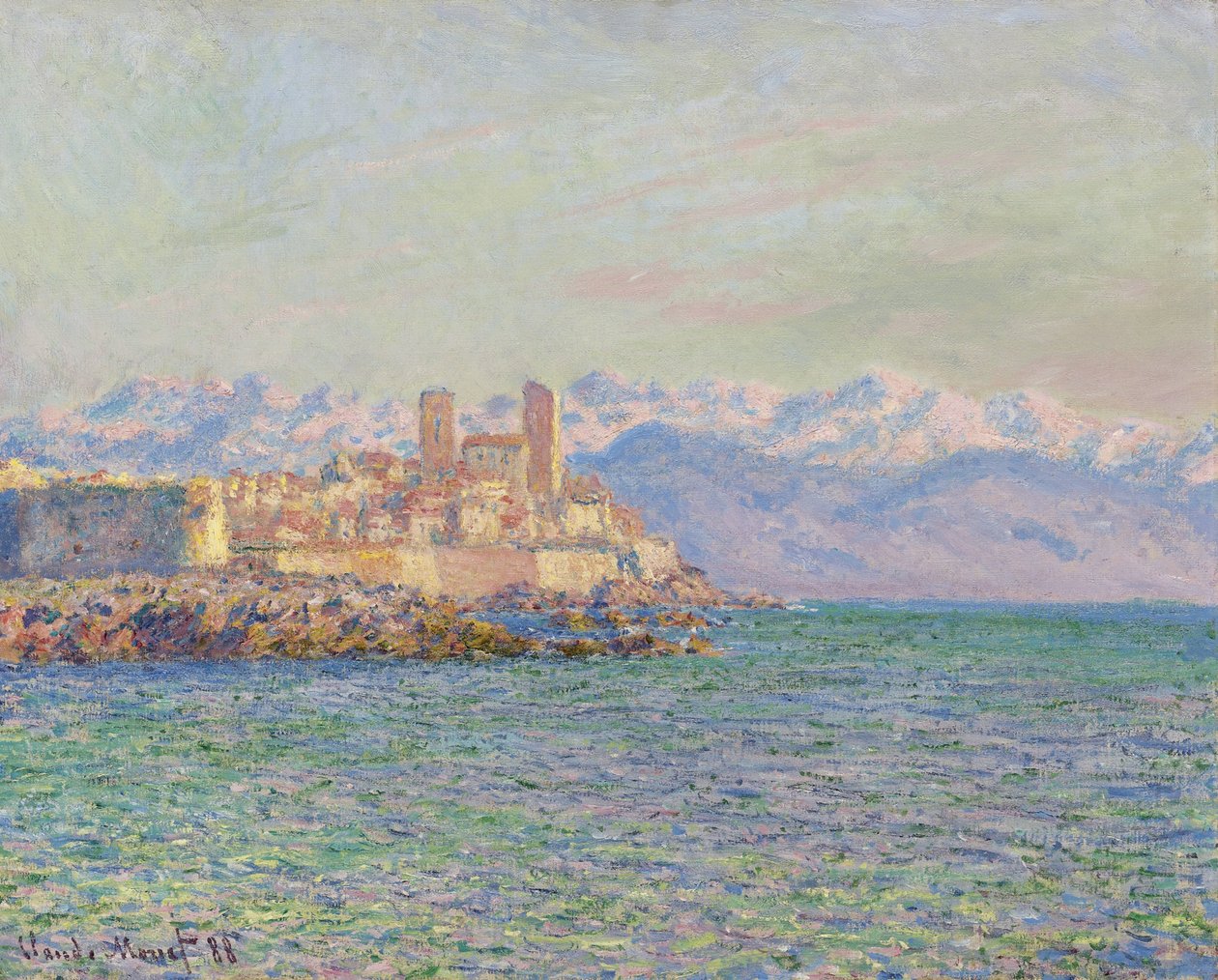 Antibes, Pevnost, 1888 od Claude Monet