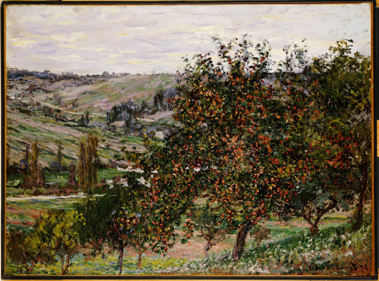 Jabloně poblíž Vetheuil od Claude Monet