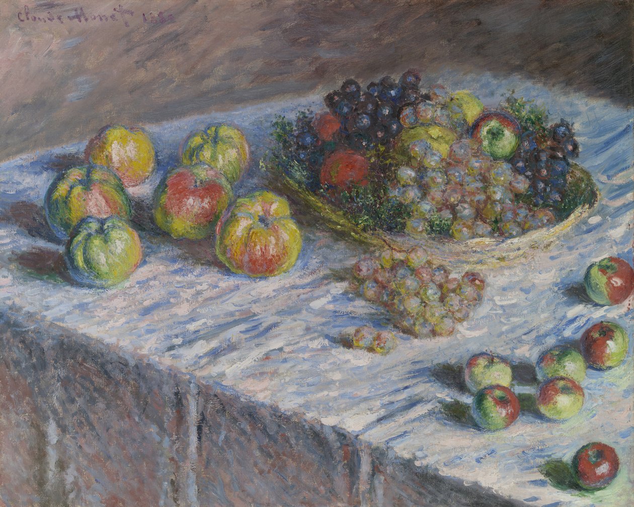 Jablka a hrozny, 1880. od Claude Monet