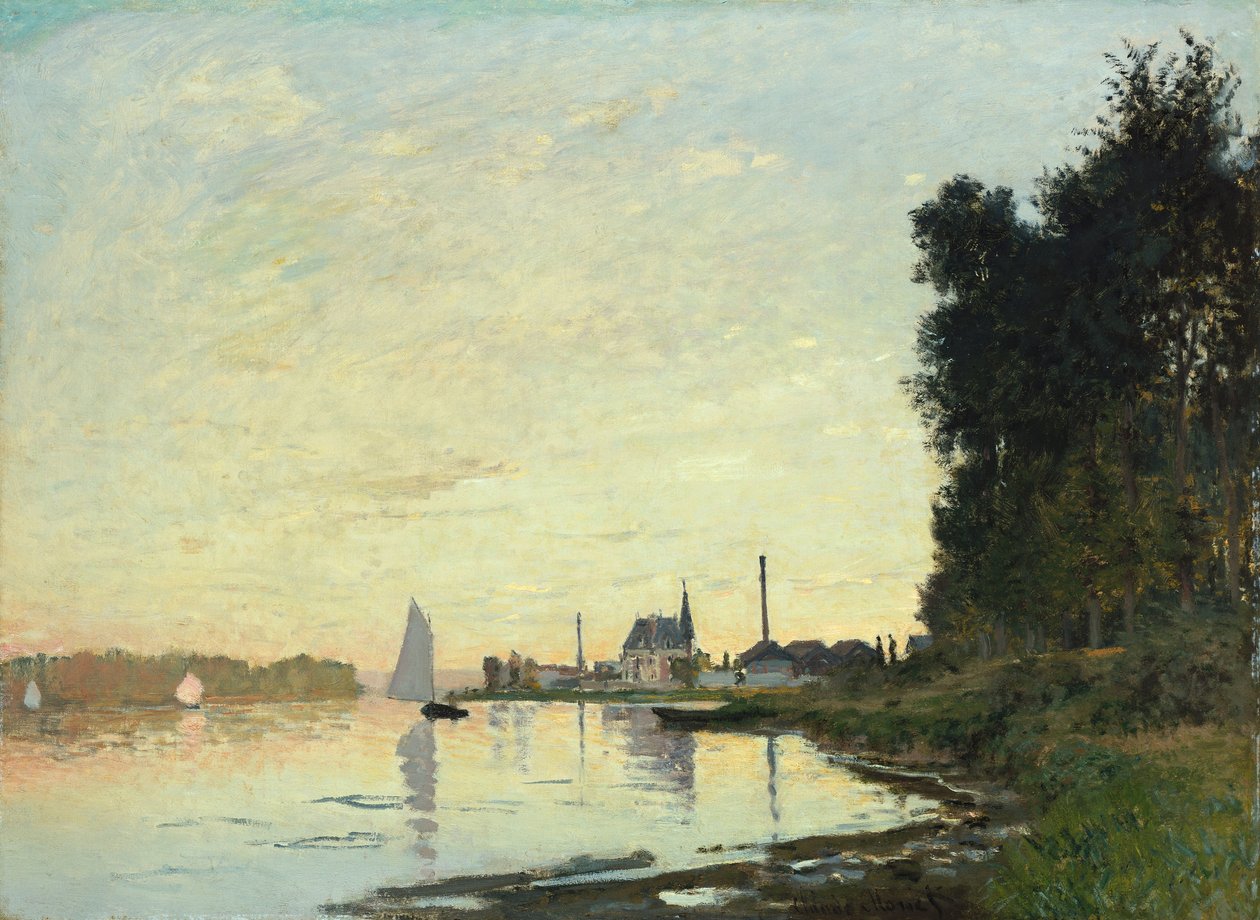 Argenteuil, pozdní odpoledne, 1872 od Claude Monet