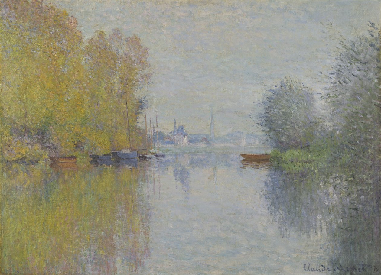 Podzim na Seině, Argenteuil od Claude Monet