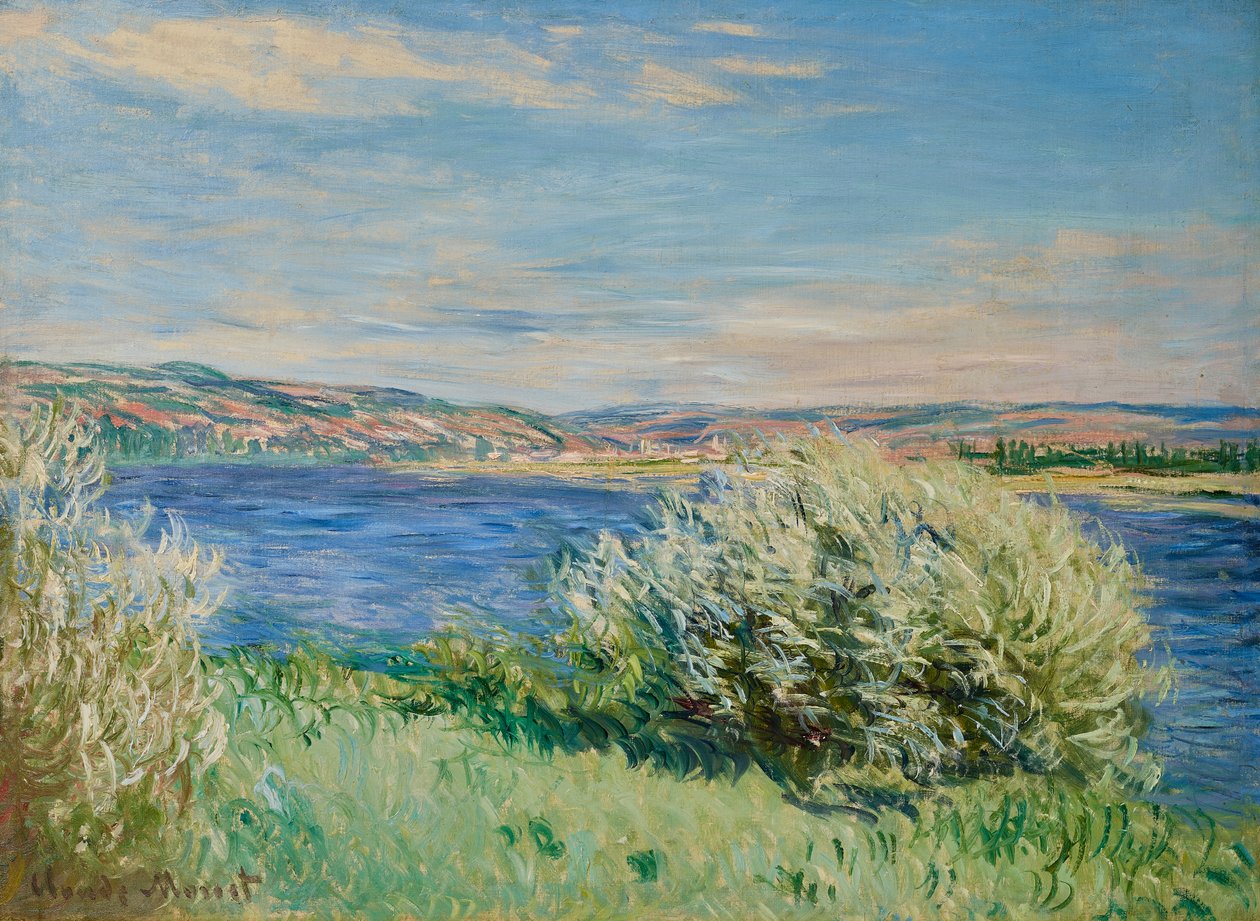 Břehy Seiny u Vetheuil od Claude Monet