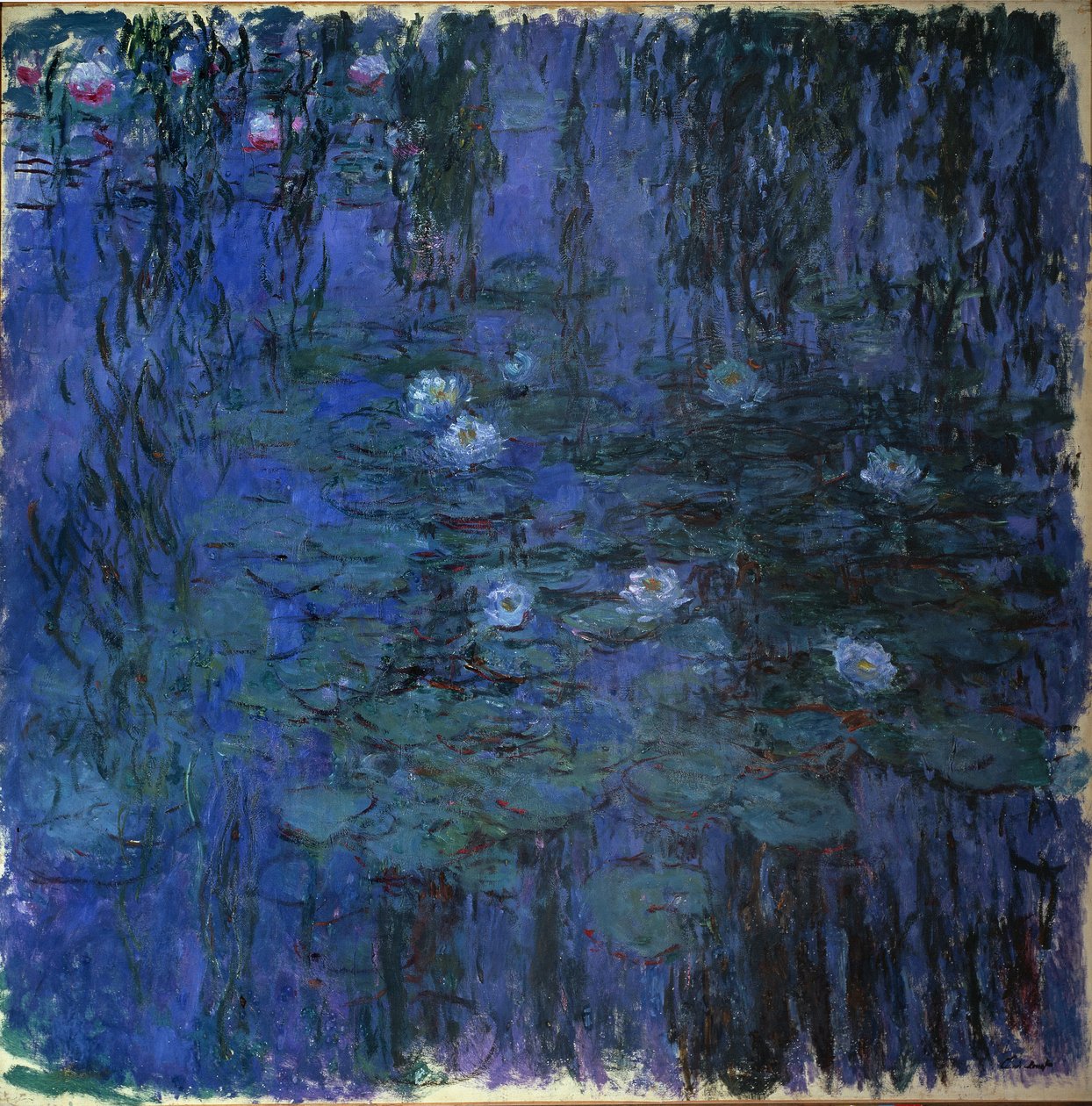 Modrý leknín (olej na plátně, cca 1916-1919) od Claude Monet