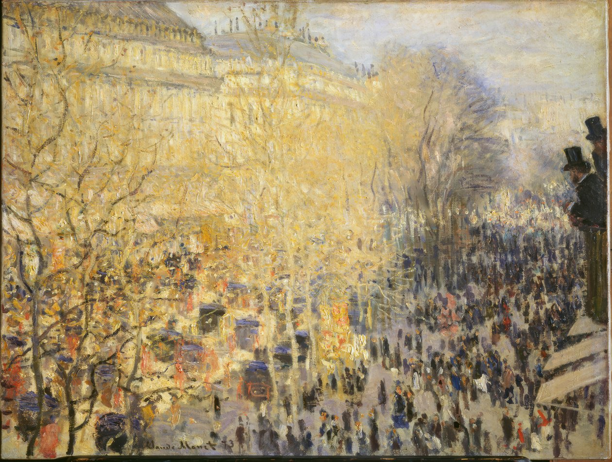 Boulevard des Capucines v Paříži od Claude Monet