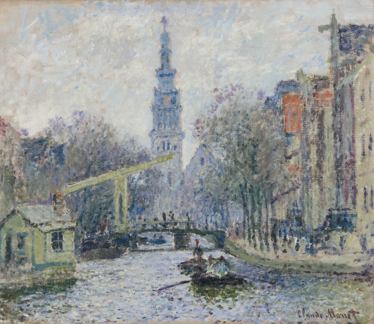 Canal a Amsterdam, 1874 od Claude Monet