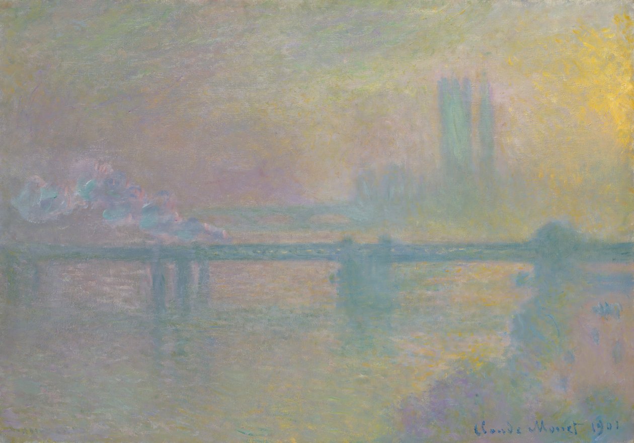 Charing Cross Bridge, Londýn, 1901. od Claude Monet