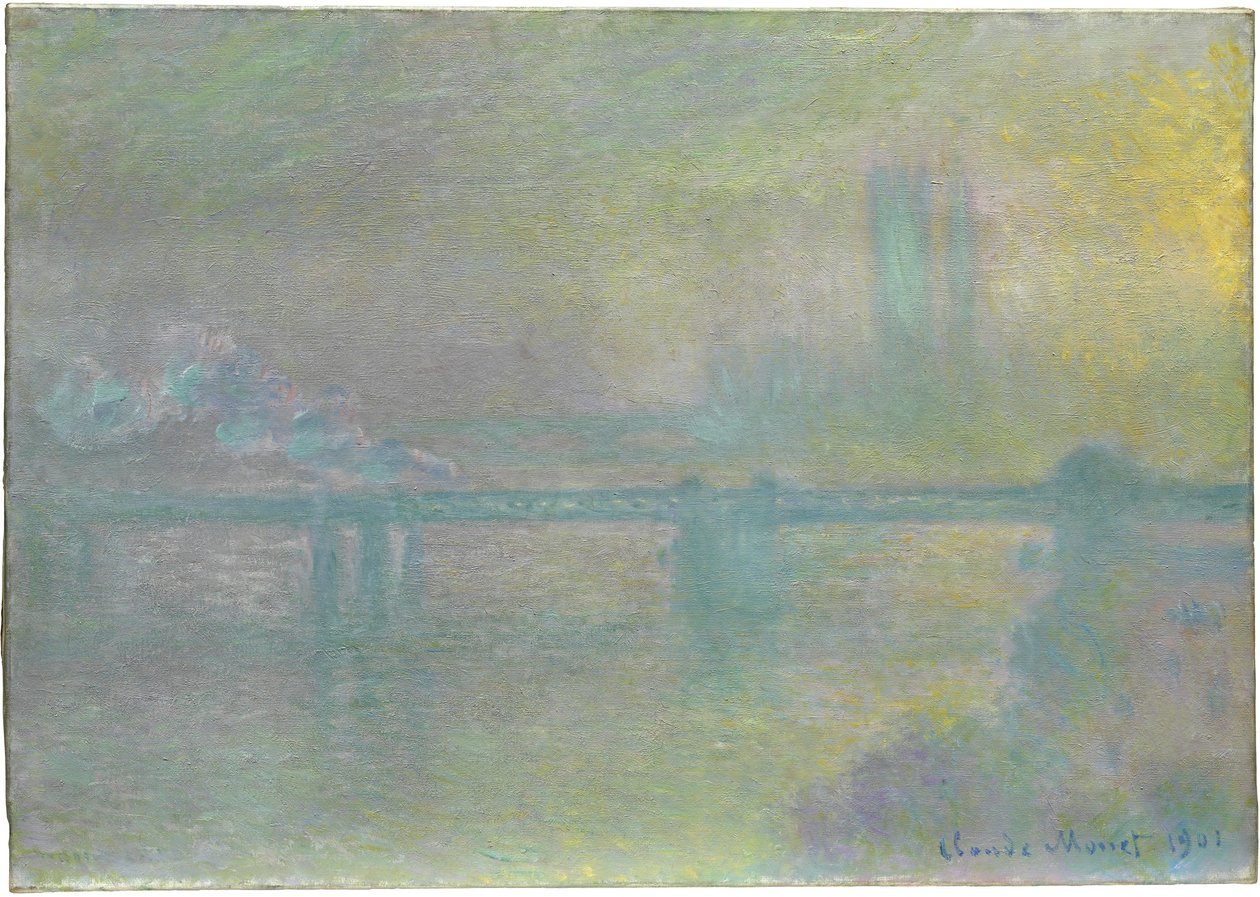 Charing Cross Bridge, Londýn, 1901 od Claude Monet