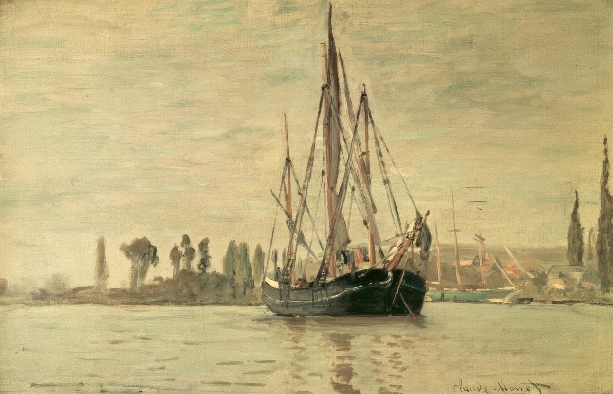 Chassemarée na kotvě (Rouen) od Claude Monet
