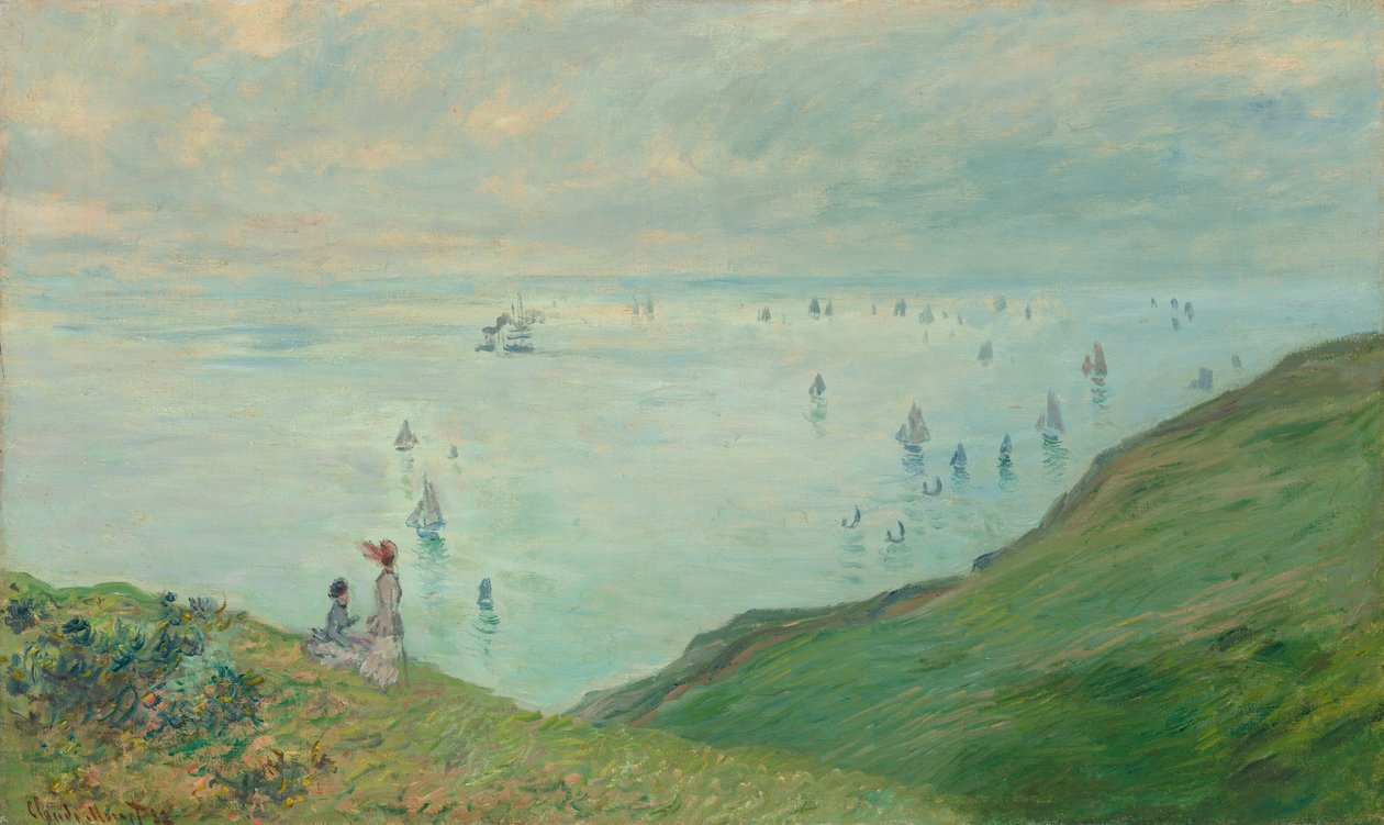 Útesy v Pourville, 1882. od Claude Monet