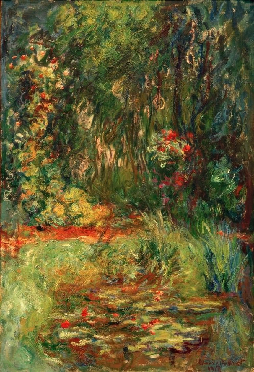 Roh jezírka s lekníny od Claude Monet
