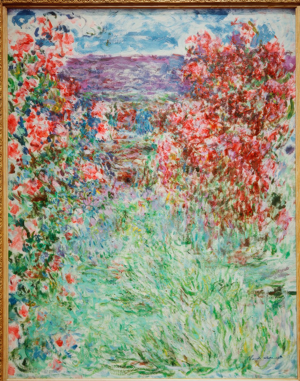 Dům mezi růžemi od Claude Monet
