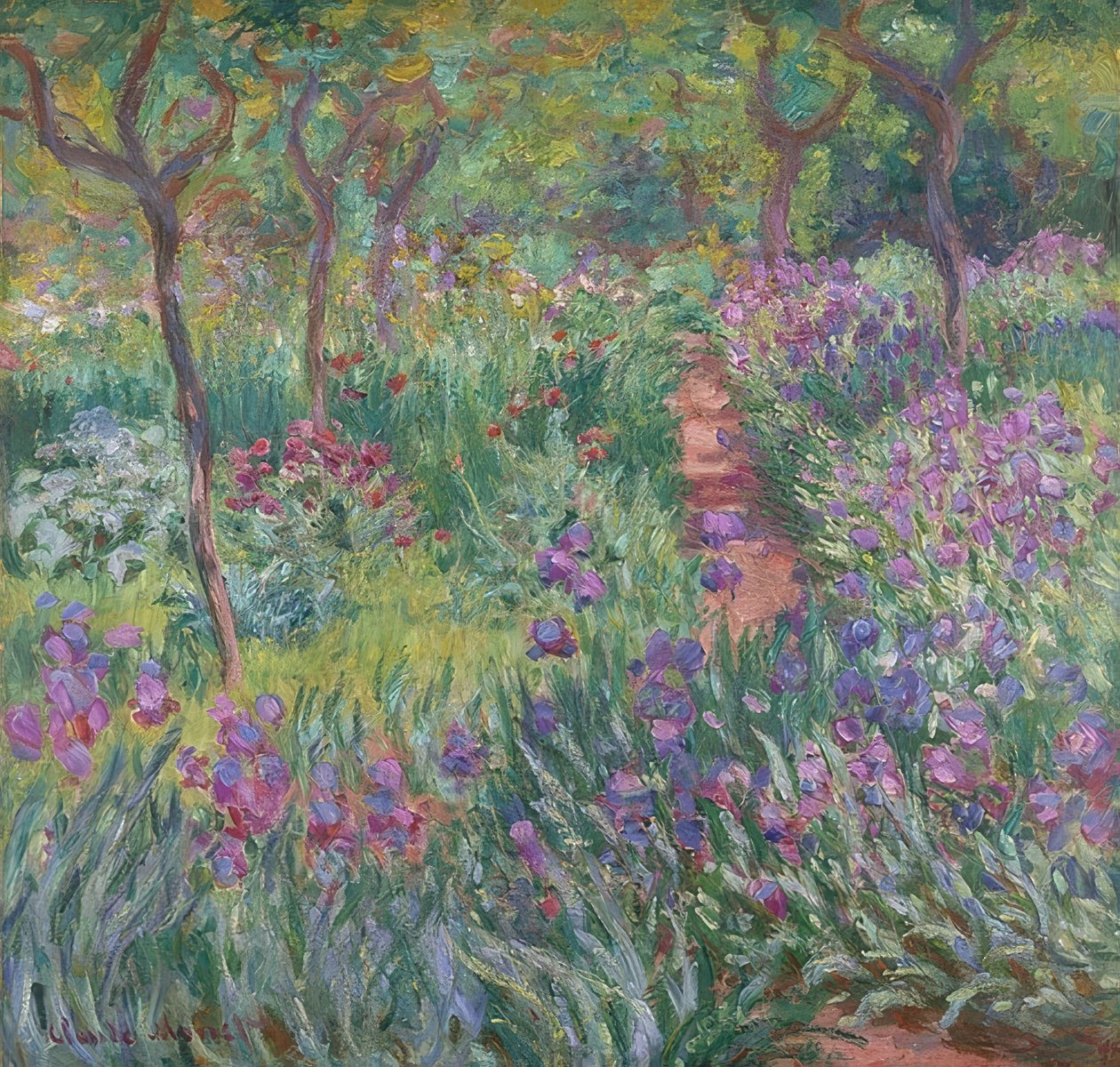 Umělcova zahrada v Giverny. 1900 od Claude Monet