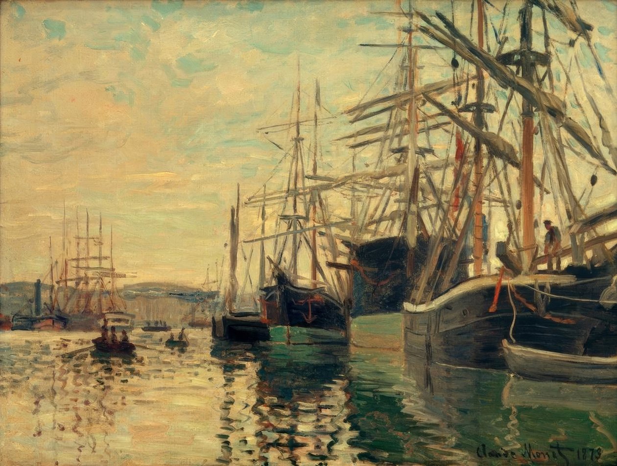 Přístav Rouen od Claude Monet