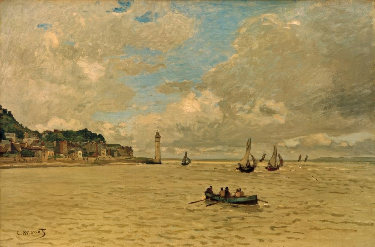 Honfleurský maják od Claude Monet