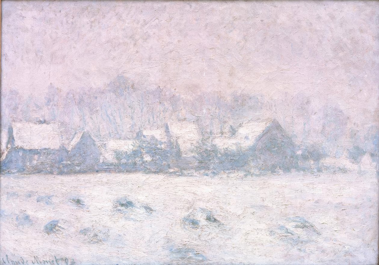 Sněhový efekt v Giverny (Schnee in Giverny) od Claude Monet