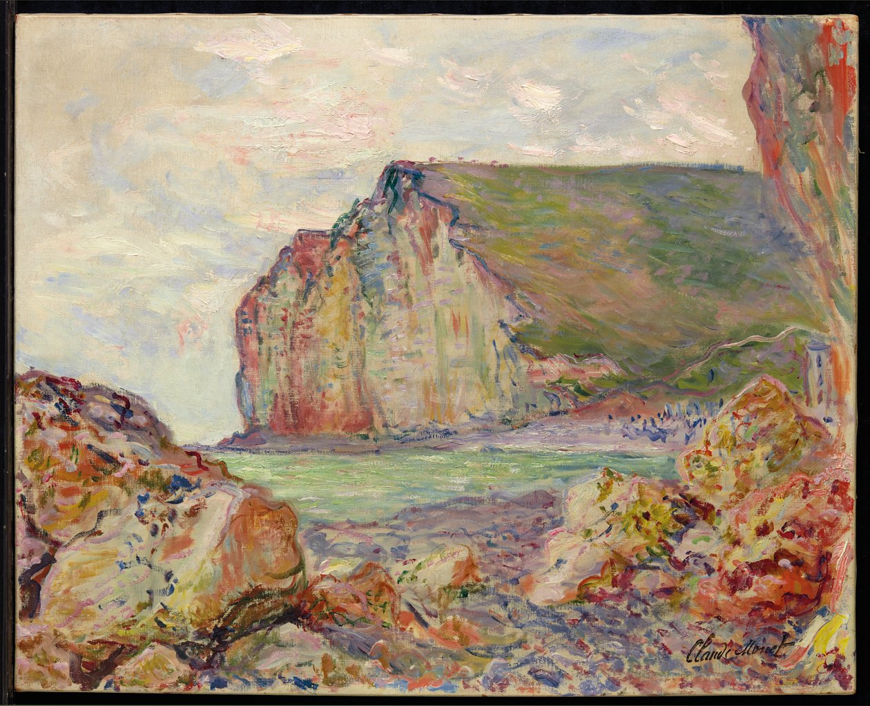 Cliffs of the Petites-Dalles, 1884 od Claude Monet