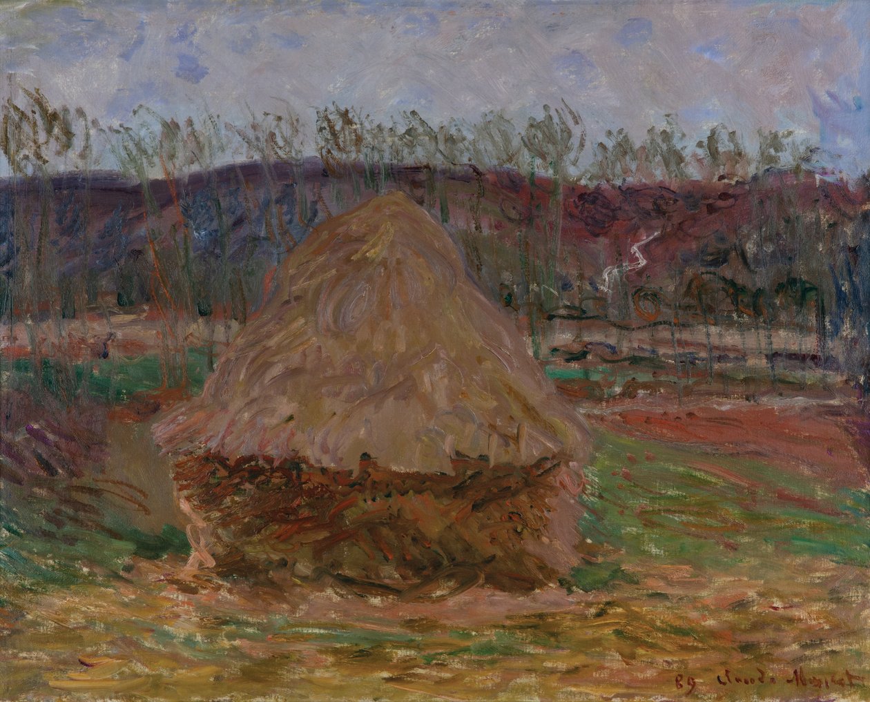 Kupka sena v Giverny od Claude Monet