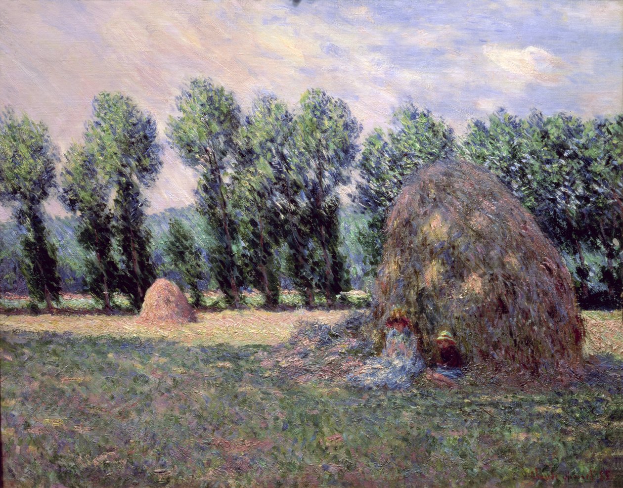 Kupky sena, 1885 od Claude Monet