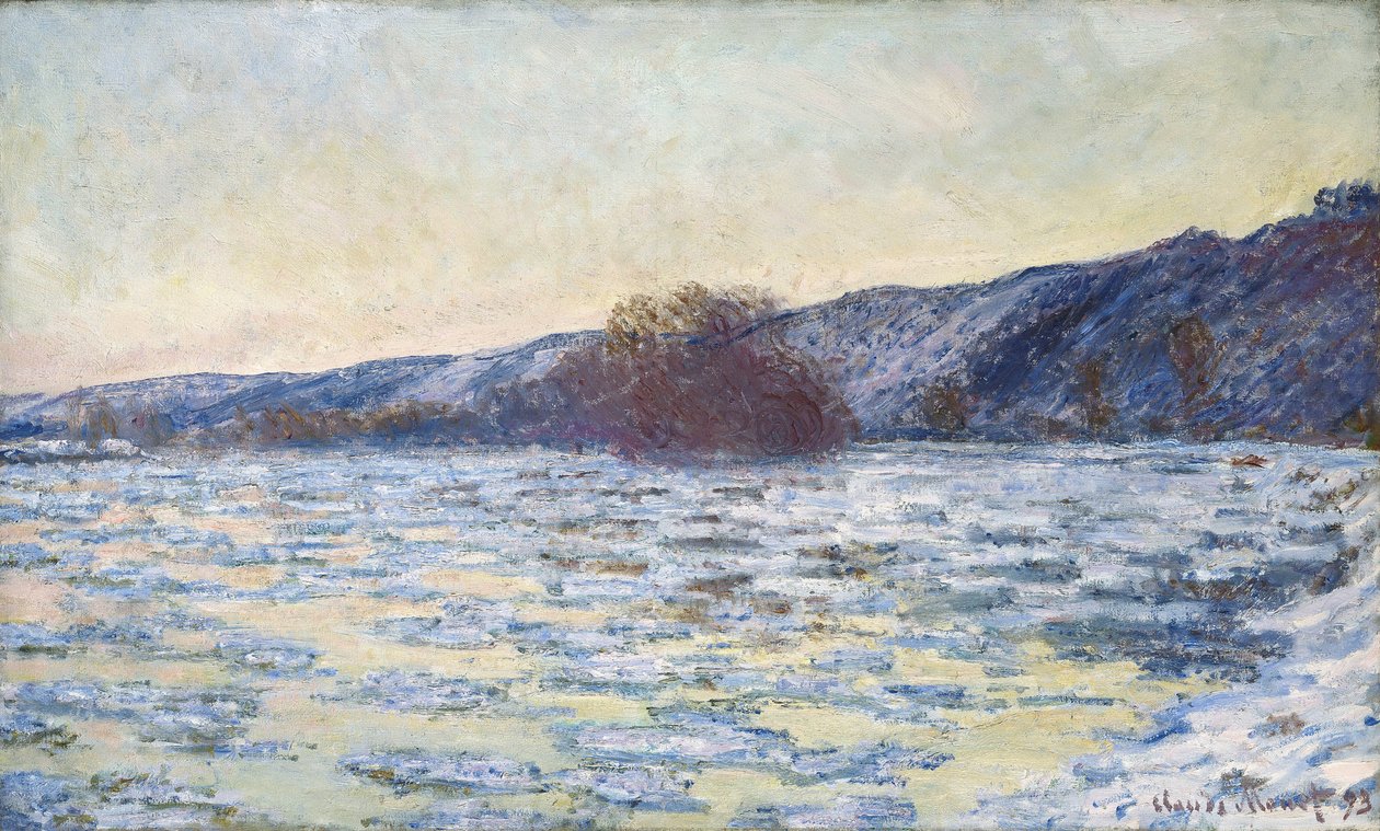 Ledové kry za soumraku, 1893. od Claude Monet