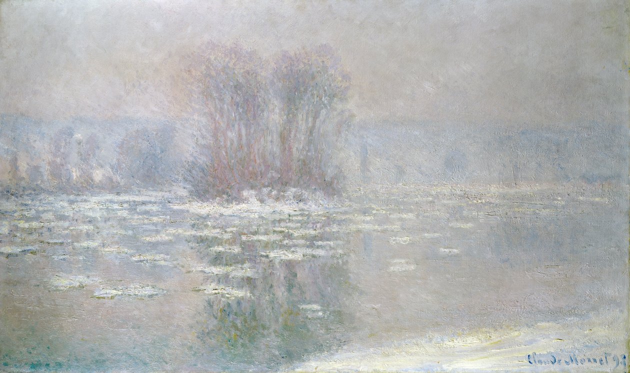 Led v Bennecourtu, 1898 od Claude Monet