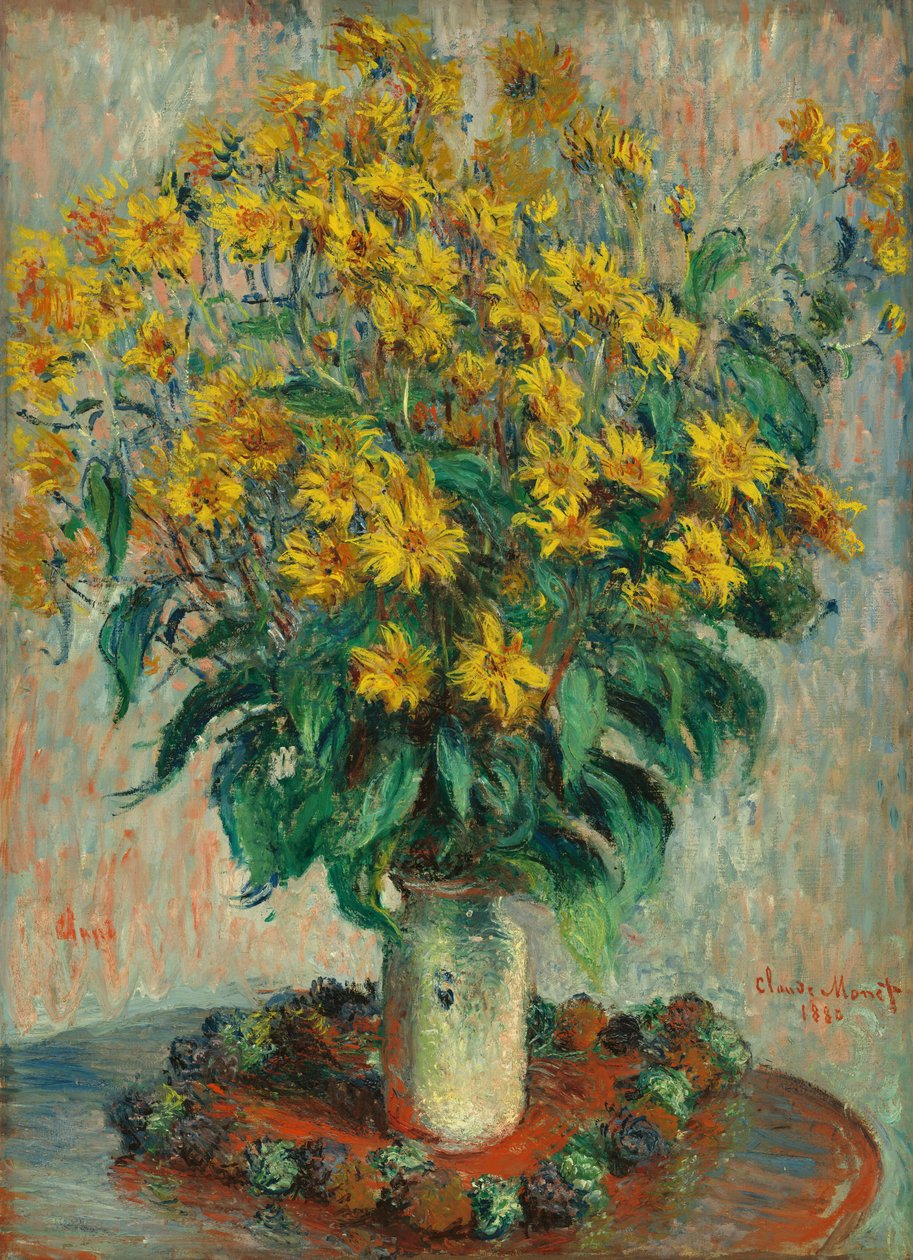 Květiny jeruzalémského artyčoku od Claude Monet