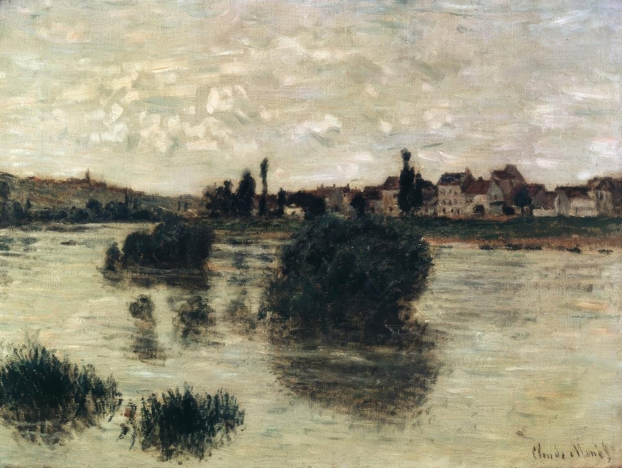 Seina v Lavacourtu od Claude Monet