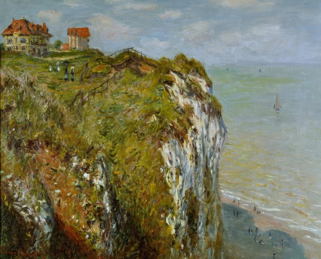 Útes u Dieppe od Claude Monet