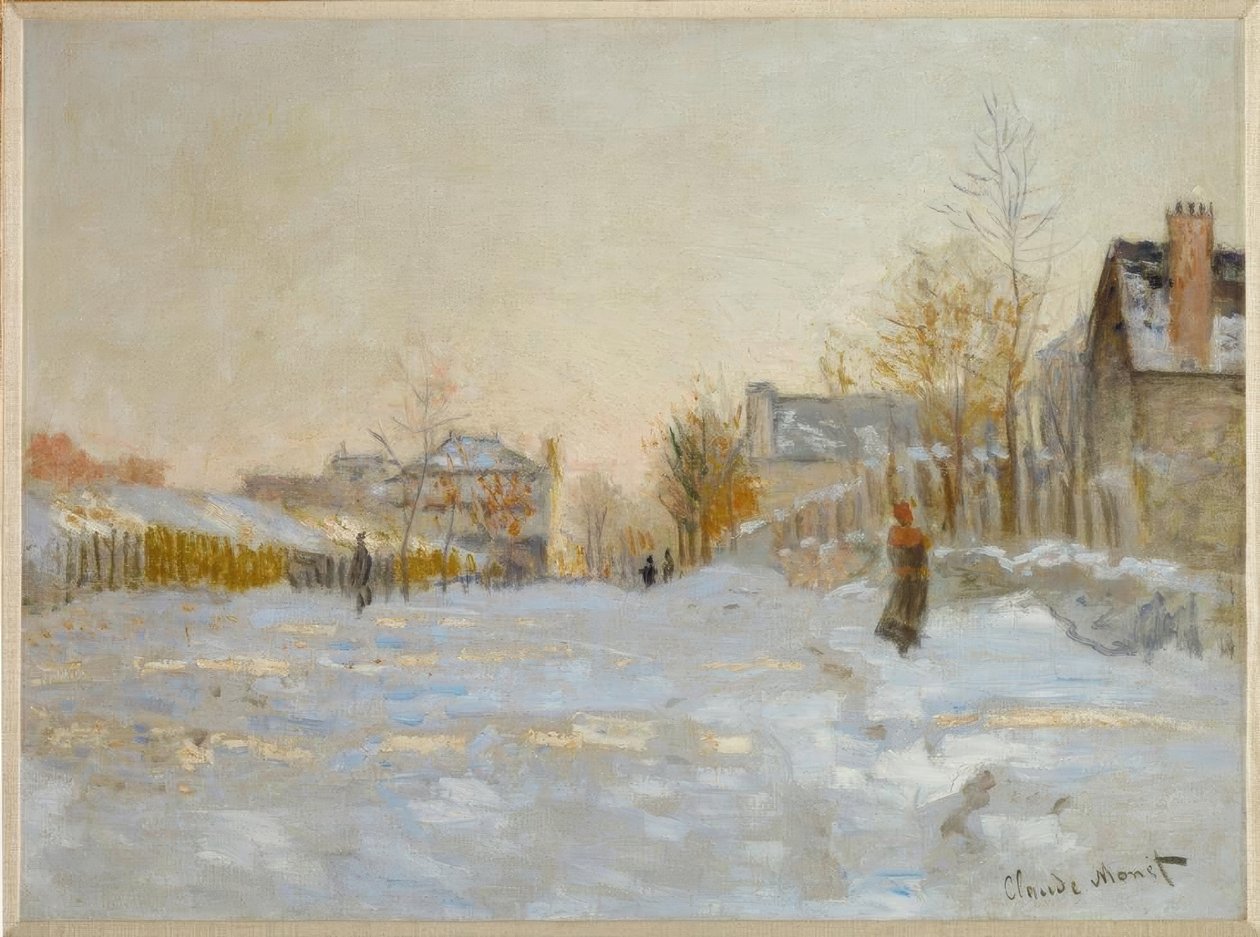 Sníh v Argenteuil od Claude Monet