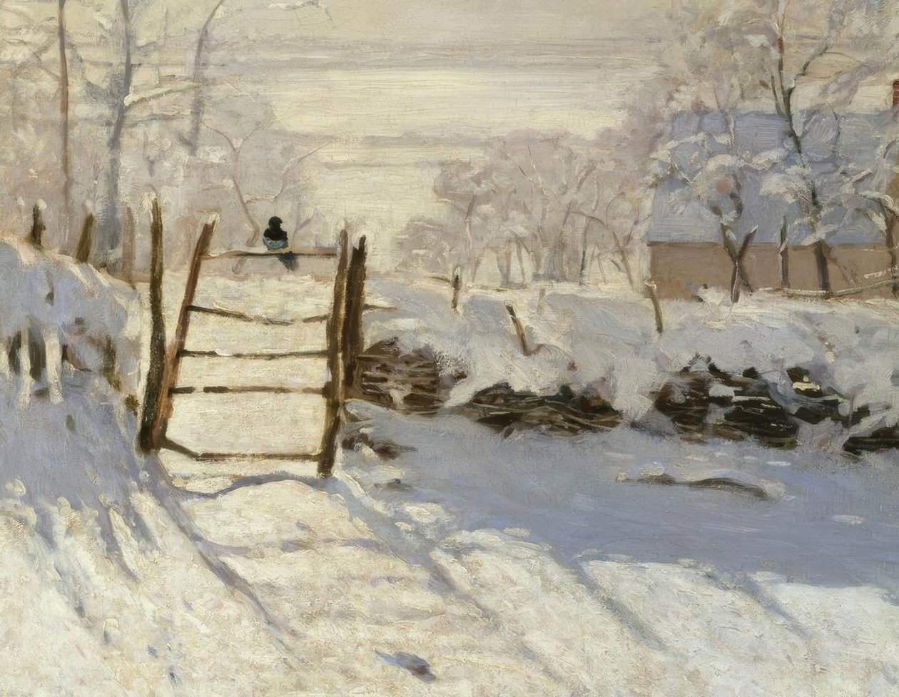 La pie (Straka) od Claude Monet