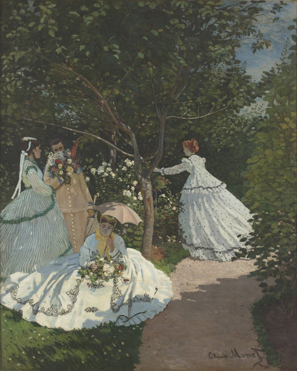 Dámy na zahradě od Claude Monet