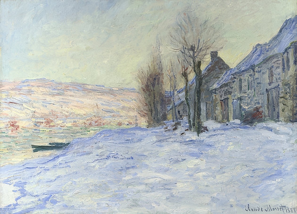 Lavacourt pod sněhem. Kolem 1878-81 od Claude Monet