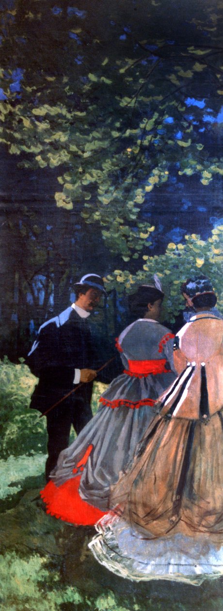 Oběd v trávě, levý panel, 1865 od Claude Monet