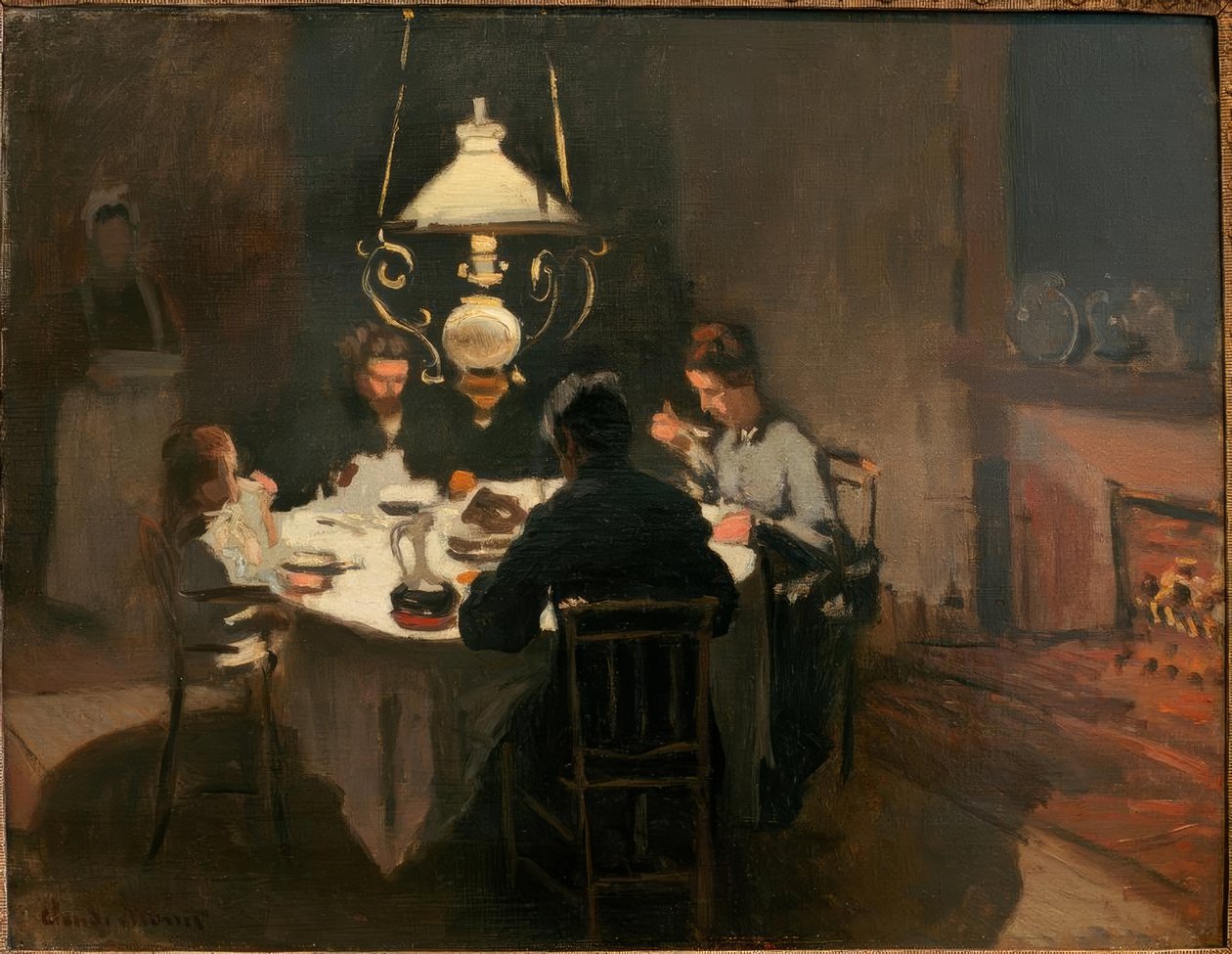 Le Dîner (večeře) od Claude Monet