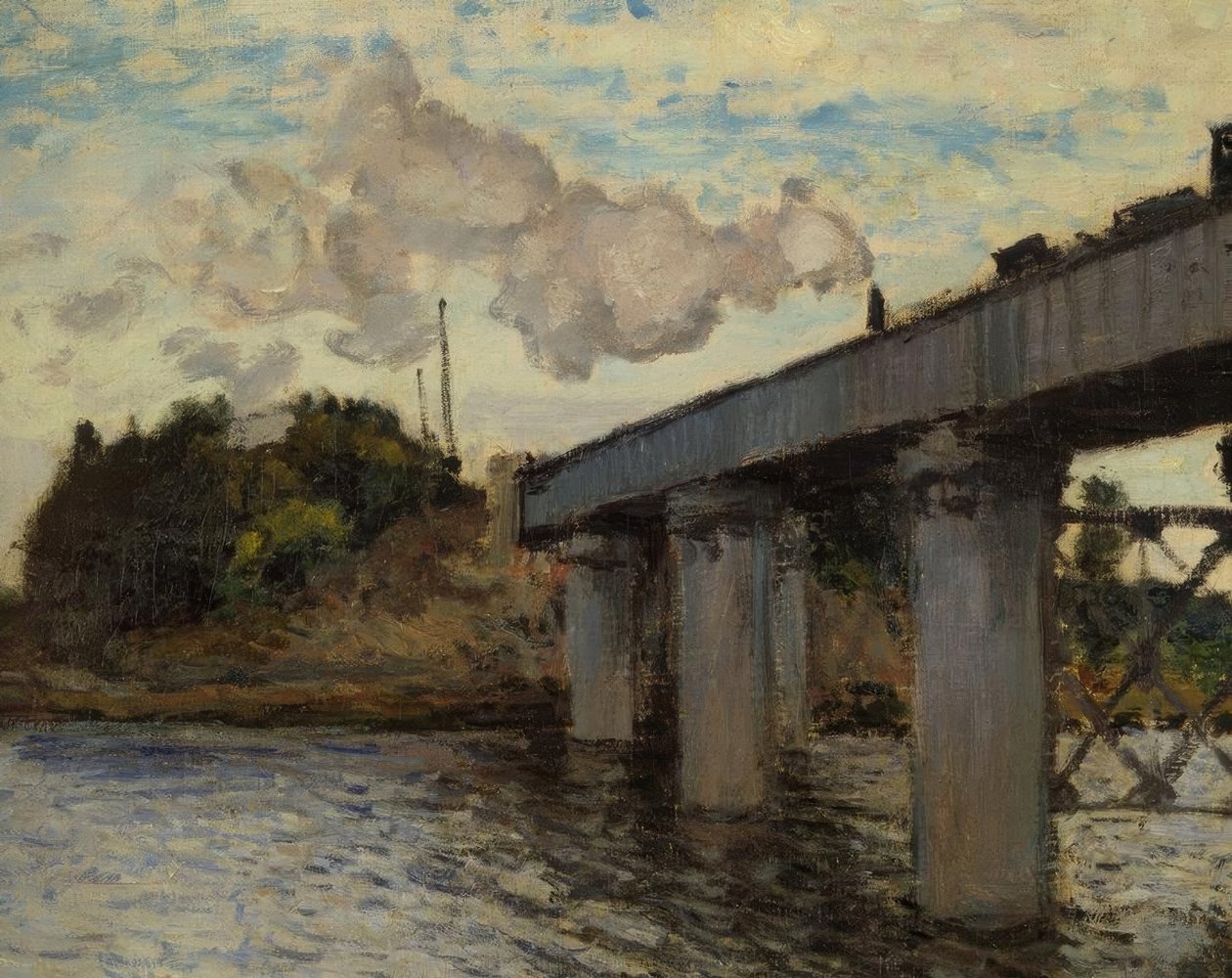 Železniční most v Argenteuil od Claude Monet